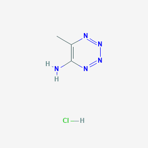 molecular formula C3H6ClN5 B8121861 6-Methyltetrazin-5-amine;hydrochloride 