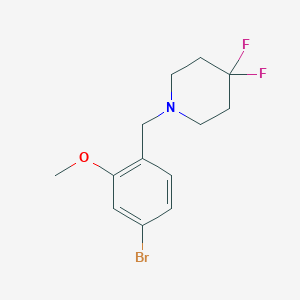 1-(4-Bromo-2-methoxybenzyl)-4,4-difluoropiperidine