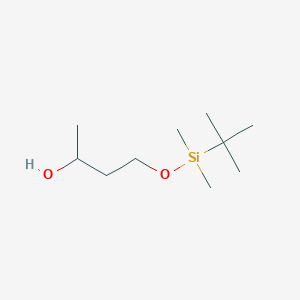 molecular formula C10H24O2Si B8122023 2-Butanol, 4-[[(1,1-dimethylethyl)dimethylsilyl]oxy]- 