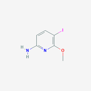 molecular formula C6H7IN2O B8122039 5-Iodo-6-methoxypyridin-2-amine 