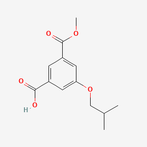molecular formula C13H16O5 B8122046 5-Isobutoxy-isophthalic acid monomethyl ester 