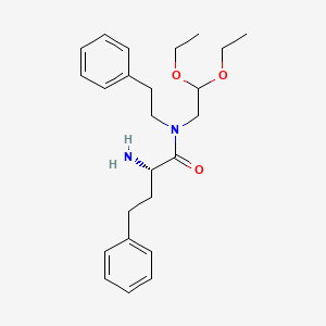 molecular formula C24H34N2O3 B8122063 (S)-2-Amino-n-(2,2-diethoxyethyl)-n-phenethyl-4-phenylbutanamide CAS No. 1222068-67-8