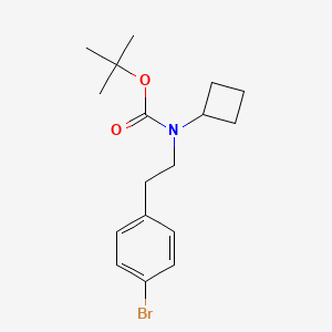 molecular formula C17H24BrNO2 B8122104 [2-(4-Bromophenyl)-ethyl]-cyclobutylcarbamic acid tert-butyl ester 