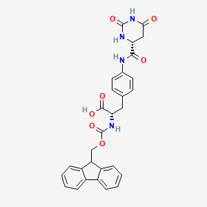 molecular formula C29H26N4O7 B8122116 Fmoc-L-Aph(D-Hor)-OH CAS No. 2504147-08-2