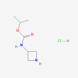 molecular formula C7H15ClN2O2 B8122151 propan-2-yl N-(azetidin-3-yl)carbamate hydrochloride 