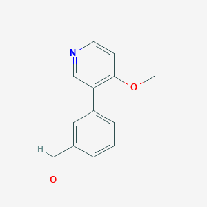 molecular formula C13H11NO2 B8122172 3-(4-Methoxy-pyridin-3-yl)-benzaldehyde 