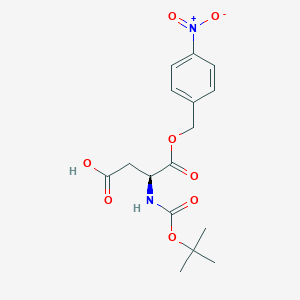 molecular formula C16H20N2O8 B8122204 (S)-3-(Boc-amino)-4-[(4-nitrobenzyl)oxy]-4-oxobutanoic Acid CAS No. 30925-19-0