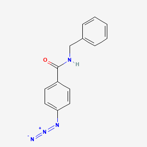 molecular formula C14H12N4O B8122243 4-azido-N-benzylbenzamide 