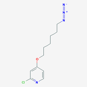 molecular formula C11H15ClN4O B8122321 4-(6-Azidohexyloxy)-2-chloropyridine 