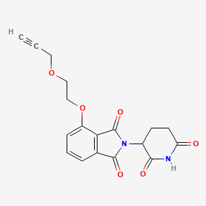 molecular formula C18H16N2O6 B8122435 2-(2,6-Dioxopiperidin-3-yl)-4-(2-prop-2-ynoxyethoxy)isoindole-1,3-dione 