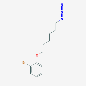 molecular formula C12H16BrN3O B8122542 1-(6-Azidohexyloxy)-2-bromobenzene 
