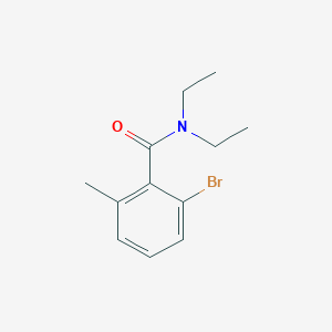 molecular formula C12H16BrNO B8122546 2-bromo-N,N-diethyl-6-methylbenzamide 