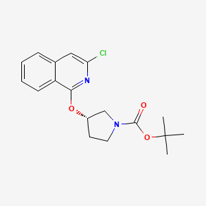 (S)-tert-butyl 3-((3-chloroisoquinolin-1-yl)oxy)pyrrolidine-1-carboxylate