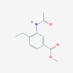 3-Acetylamino-4-ethylbenzoic acid methyl ester