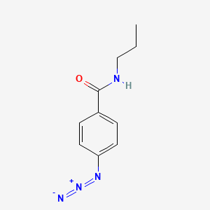 molecular formula C10H12N4O B8122613 4-azido-N-propylbenzamide 