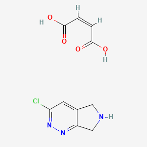 molecular formula C10H10ClN3O4 B8122650 3-Chloro-6,7-dihydro-5H-pyrrolo[3,4-c]pyridazine maleate 