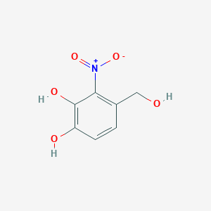 molecular formula C7H7NO5 B8122656 3,4-Dihydroxy-2-nitrobenzyl alcohol 