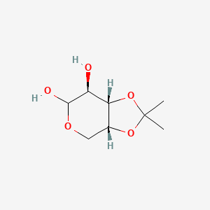 molecular formula C8H14O5 B8122713 (3aR,7S,7aS)-2,2-dimethyl-4,6,7,7a-tetrahydro-3aH-[1,3]dioxolo[4,5-c]pyran-6,7-diol 