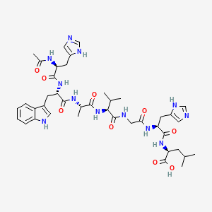 molecular formula C41H56N12O9 B8122746 Ac-Gastrin-releasing peptide(20-26) (human) 