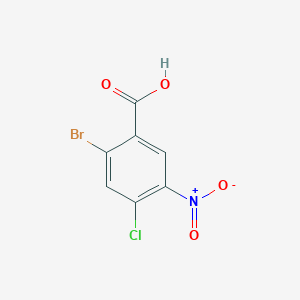 molecular formula C7H3BrClNO4 B8122749 2-Bromo-4-chloro-5-nitrobenzoic acid 