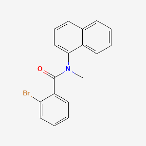 molecular formula C18H14BrNO B8122774 2-bromo-N-methyl-N-naphthalen-1-ylbenzamide 