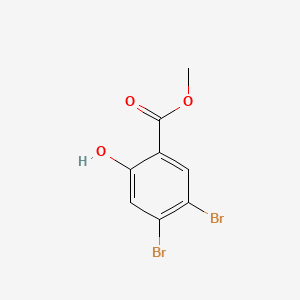molecular formula C8H6Br2O3 B8122803 Methyl 4,5-dibromo-2-hydroxybenzoate 