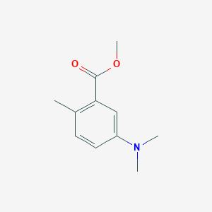 molecular formula C11H15NO2 B8122821 Methyl 5-(dimethylamino)-2-methylbenzoate 