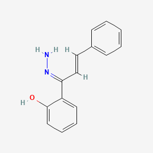 molecular formula C15H14N2O B8122826 2-(1-Hydrazono-3-phenyl-allyl)phenol 