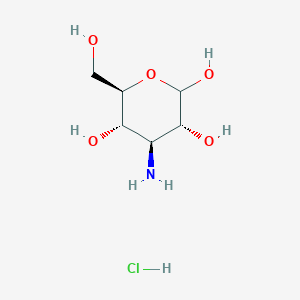 molecular formula C6H14ClNO5 B8122837 (3R,4S,5S,6R)-4-amino-6-(hydroxymethyl)oxane-2,3,5-triol;hydrochloride 