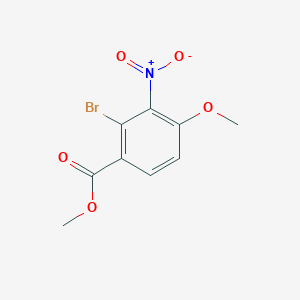 molecular formula C9H8BrNO5 B8122842 Methyl 2-bromo-4-methoxy-3-nitrobenzoate 