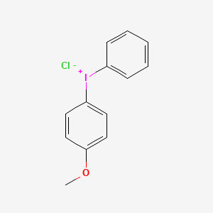 molecular formula C13H12ClIO B8122848 (4-Methoxyphenyl)-phenyliodanium;chloride 
