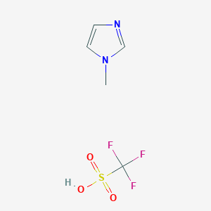 molecular formula C5H7F3N2O3S B8122853 1-MethylimidazoleTrifluoromethanesulfonate 
