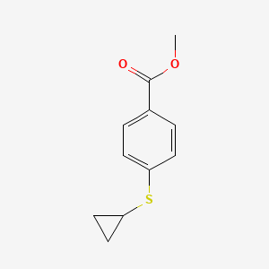 molecular formula C11H12O2S B8122877 Methyl 4-(cyclopropylthio)benzoate 