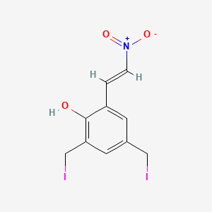 2,4-bis(iodomethyl)-6-[(E)-2-nitroethenyl]phenol