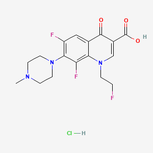molecular formula C17H19ClF3N3O3 B8122900 Fleroxacin hydrochloride 