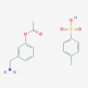 molecular formula C16H19NO5S B8122927 3-Acetoxybenzylamine 4-toluenesulphonate 