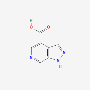molecular formula C7H5N3O2 B8122965 1H-吡唑并[3,4-C]吡啶-4-羧酸 