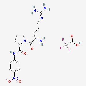 molecular formula C19H26F3N7O6 B8122989 H-Arg-Pro-pNA Trifluoroacetate 