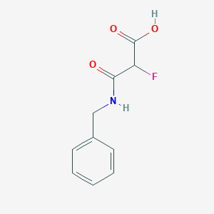 molecular formula C10H10FNO3 B8123016 3-(苯甲氨基)-2-氟-3-氧代丙酸 CAS No. 1314398-16-7