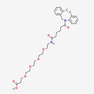 molecular formula C32H40N2O8 B8123075 Azadibenzocyclooctyne-PEG4-acid 
