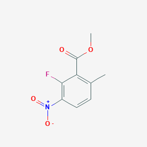 molecular formula C9H8FNO4 B8123096 Methyl 2-fluoro-6-methyl-3-nitrobenzoate 