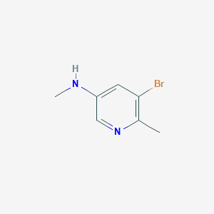 molecular formula C7H9BrN2 B8123139 5-Bromo-N,6-dimethylpyridin-3-amine 