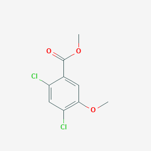 molecular formula C9H8Cl2O3 B8123146 Methyl 2,4-dichloro-5-methoxybenzoate 