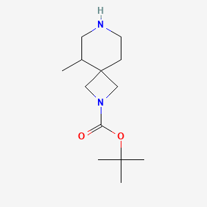 molecular formula C13H24N2O2 B8123156 tert-Butyl 5-methyl-2,7-diazaspiro[3.5]nonane-2-carboxylate 