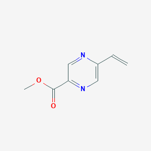 molecular formula C8H8N2O2 B8123176 Methyl 5-vinylpyrazine-2-carboxylate 