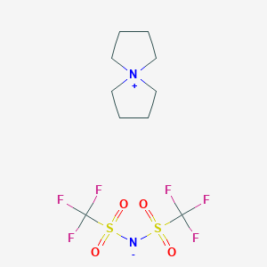 molecular formula C10H16F6N2O4S2 B8123184 5-Azoniaspiro[4.4]nonane Bis(trifluoromethanesulfonyl)imide 