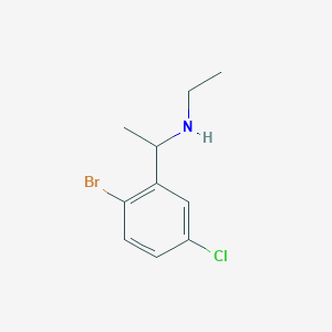 molecular formula C10H13BrClN B8123218 [1-(2-Bromo-5-chlorophenyl)ethyl](ethyl)amine 