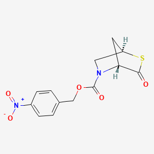 molecular formula C13H12N2O5S B8123244 (4-nitrophenyl)methyl (1R,4R)-rel-3-oxo-2-thia-5-azabicyclo[2.2.1]heptane-5-carboxylate 