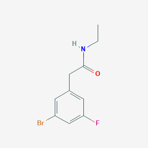 molecular formula C10H11BrFNO B8123301 2-(3-Bromo-5-fluorophenyl)-N-ethylacetamide 