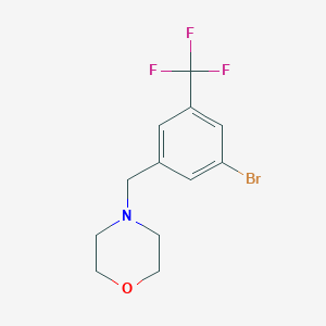 molecular formula C12H13BrF3NO B8123378 4-(3-Bromo-5-trifluoromethyl-benzyl)-morpholine 